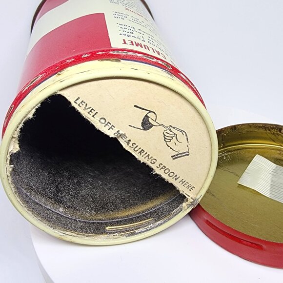 Vintage 1950'S CALUMET Double-Acting Baking Powder Tin Can 1/2 lb. N.Y. USA - Picture 9 of 13